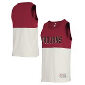 USC Trojans Men's Cardinal Colorblock Tank